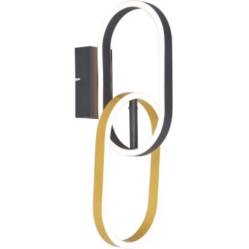 Zuma Line - Lámpara de pared LED 2xLED/12W/230V negra/dorada