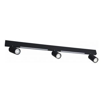 Zuma Line - Lámpara de pared LED con focos 3xGU10/5W/230V + 2xLED/8W negra
