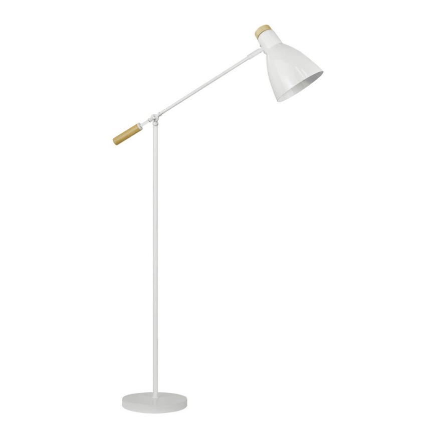 Zuma Line - Lámpara de pie 1xE27/60W/230V blanco/pino