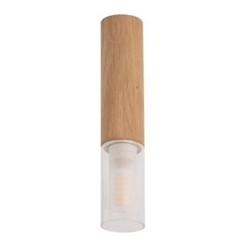Zuma Line - Lámpara de techo con foco 1xG9/28W/230V 23 cm roble