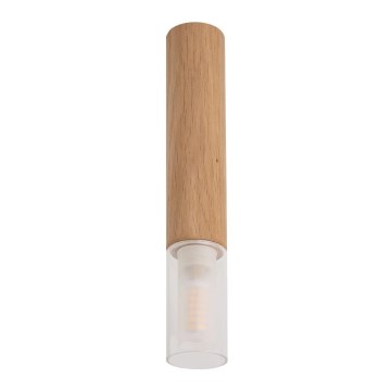 Zuma Line - Lámpara de techo con foco 1xG9/28W/230V 28 cm roble