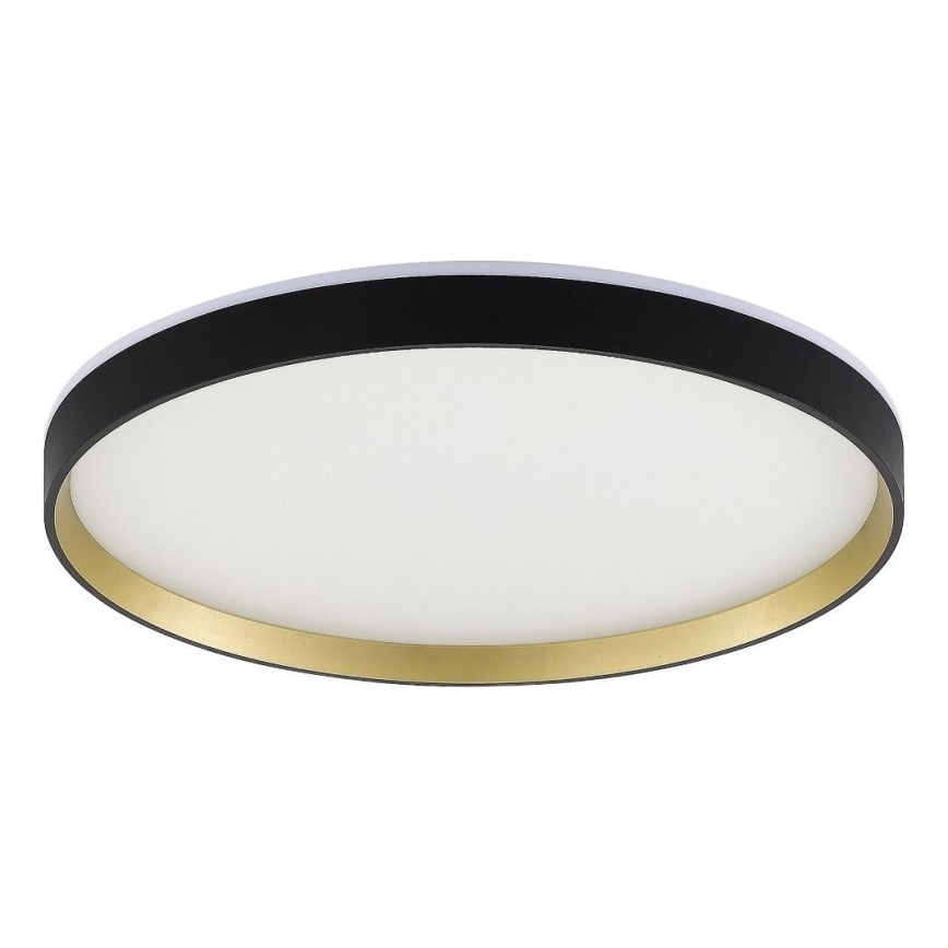 Zuma Line - Lámpara de techo LED RGBW regulable LED/32W/230V + LED/8W 3000-6000K negro/dorado + mando a distancia