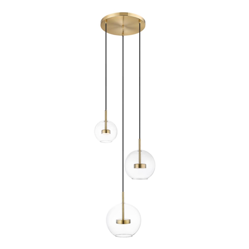 Zuma Line - Lámpara LED colgante 3xLED/5W/230V dorado