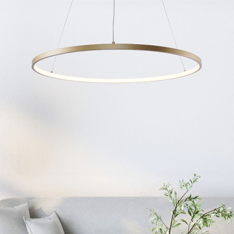 Zuma Line - Lámpara LED colgante LED/28W/230V 3000/4000/6000K diá. 60 cm dorado