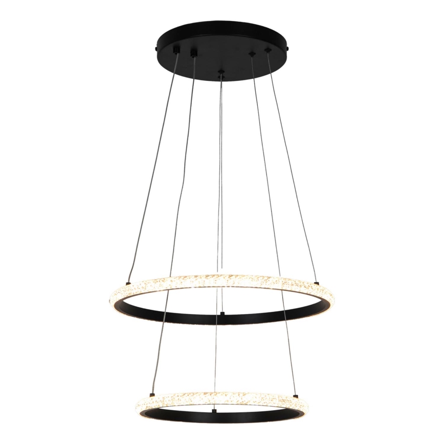Zuma Line - Lámpara LED colgante RIDE LED/22W/230V + LED/14W diá. 41 cm negro