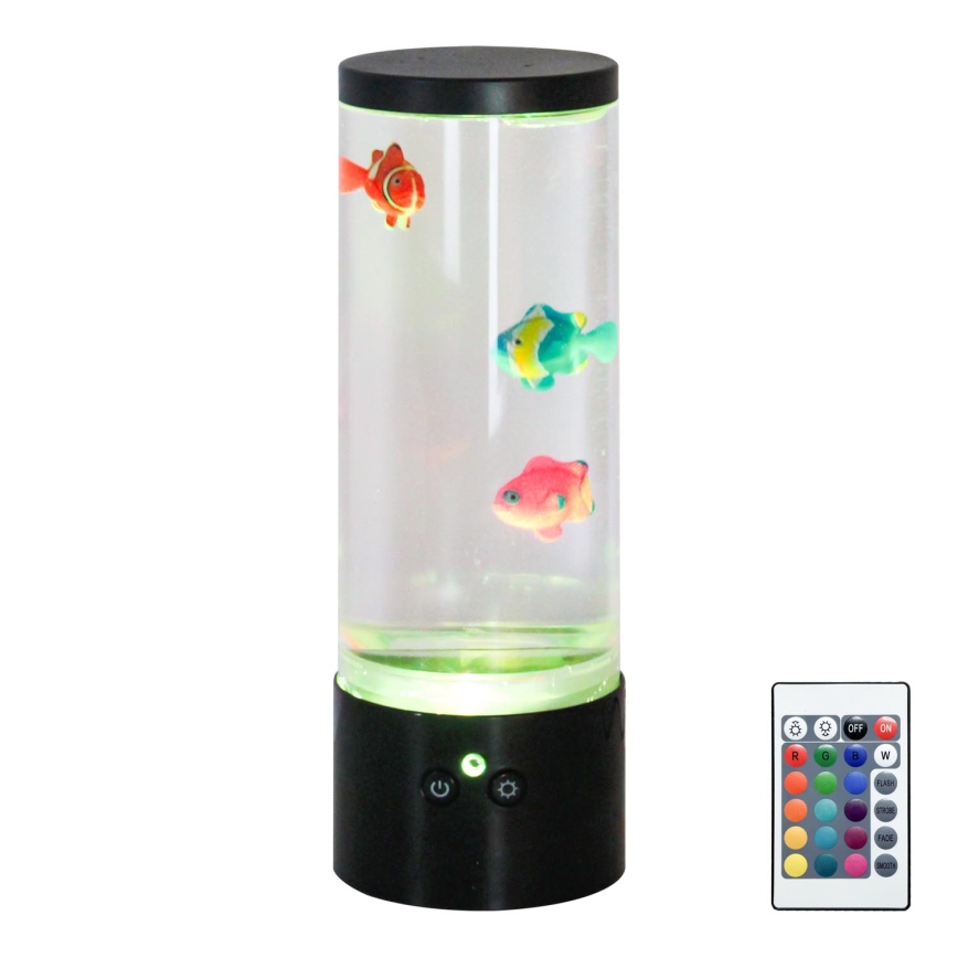 Zuma Line - LED RGB Lámpara de mesa con dimmer LED/1W/5V/3xAA + control remoto