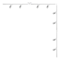 Zuma Line - Luminaria de focos para sistema de riel 8xGU10/35W/230V, color blanco
