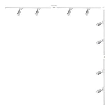 Zuma Line - Luminaria de focos para sistema de riel 8xGU10/35W/230V, color blanco