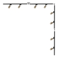Zuma Line - Luminaria de focos para sistema de riel 8xGU10/35W/230V negro/dorado