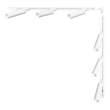 Zuma Line - Luminaria para riel con 6 focos GU10/35W/230V, blanca