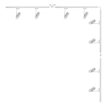 Zuma Line - Luminaria para sistema de carril 8xGU10/35W/230V blanca