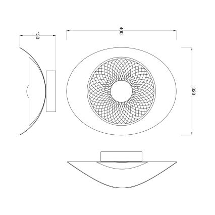 Zuma Line - Aplique de pared LED/8W/230V oro rosa