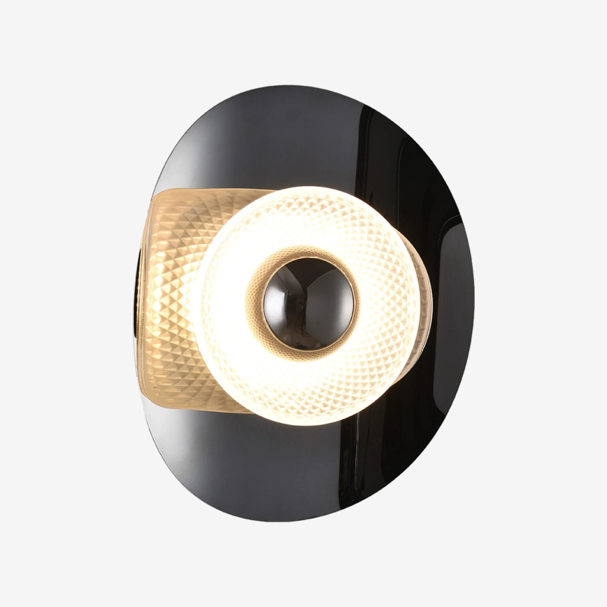 Zuma Line - Aplique de pared LED/8W/230V negro/negro ahumado