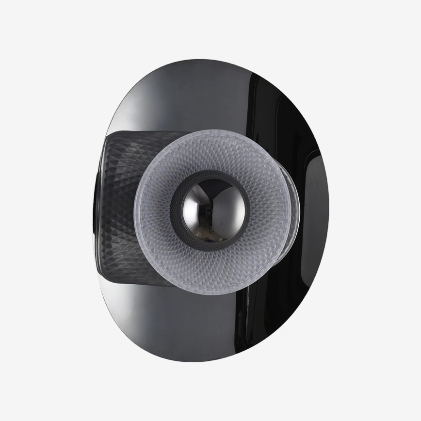 Zuma Line - Aplique de pared LED/8W/230V negro/negro ahumado