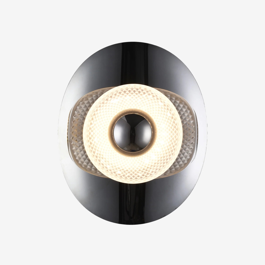 Zuma Line - Aplique de pared LED/8W/230V negro/negro ahumado