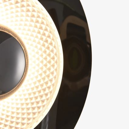 Zuma Line - Aplique de pared LED/8W/230V negro/negro ahumado
