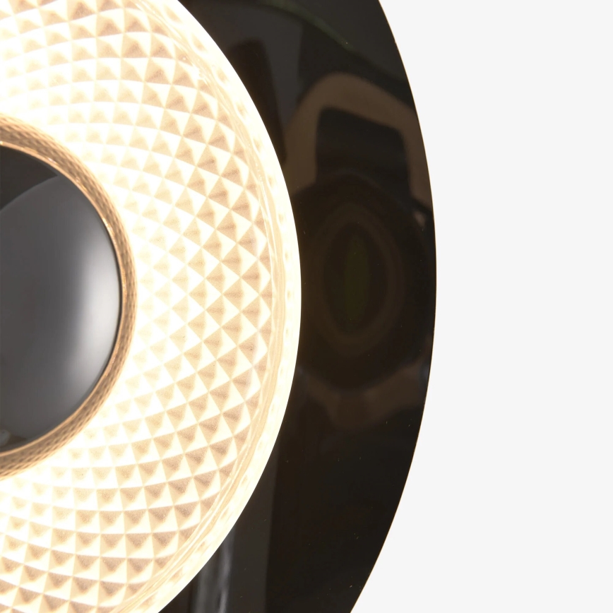 Zuma Line - Aplique de pared LED/8W/230V negro/negro ahumado