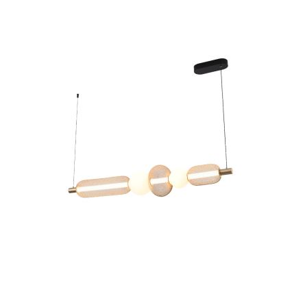 Zuma Line - Lámpara colgante LED regulable con cable LED/27W/230V 3000-5700K dorada + mando a distancia