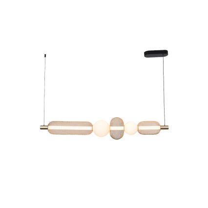 Zuma Line - Lámpara colgante LED regulable con cable LED/27W/230V 3000-5700K dorada + mando a distancia