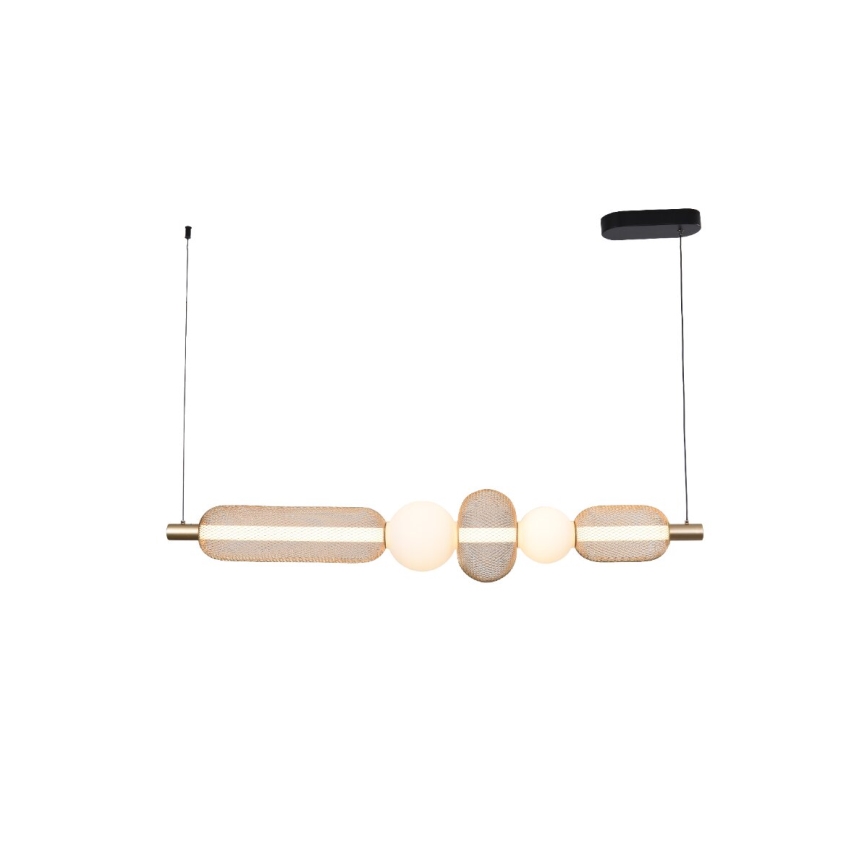Zuma Line - Lámpara colgante LED regulable con cable LED/27W/230V 3000-5700K dorada + mando a distancia
