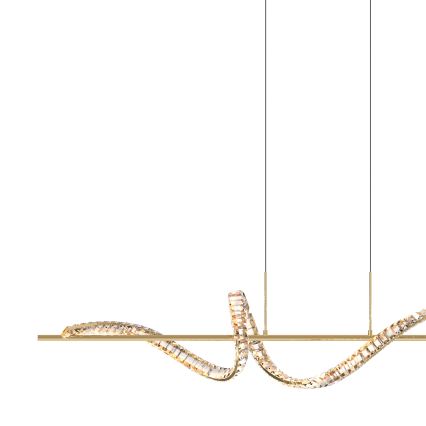 Zuma Line - Lámpara de araña de cristal LED regulable en una cadena LED/24,5W/230V 2700-6000K + control remoto