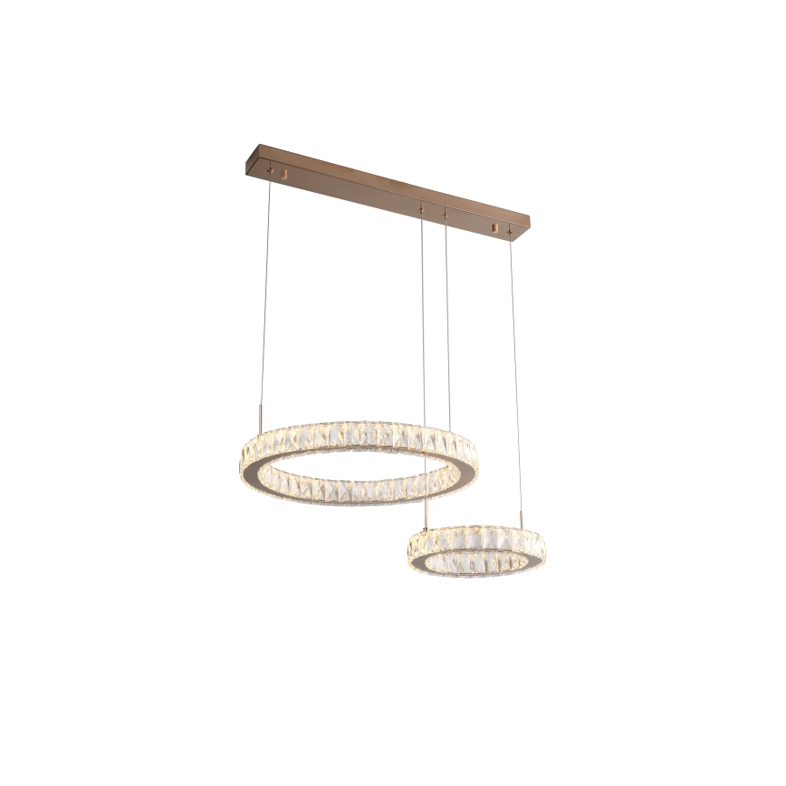 Zuma Line - Lámpara colgante LED con cable LED/36W/230V oro rosa