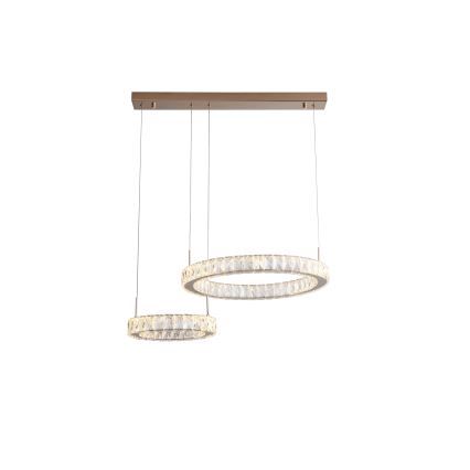 Zuma Line - Lámpara colgante LED con cable LED/36W/230V oro rosa