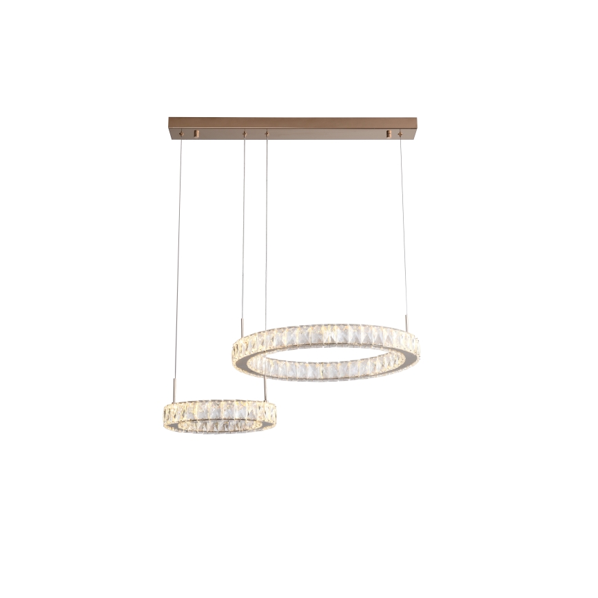 Zuma Line - Lámpara colgante LED con cable LED/36W/230V oro rosa