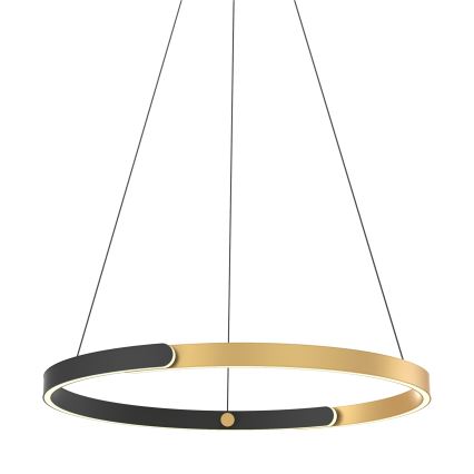 Zuma Line - Lámpara de araña LED regulable LED/30W/230V negro/dorado