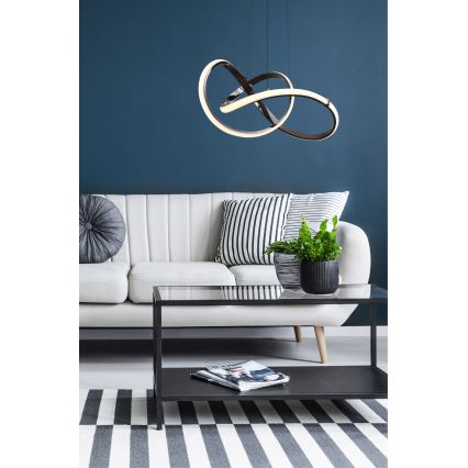 Zuma Line - Lámpara de araña LED regulable LED/44W/230V negro