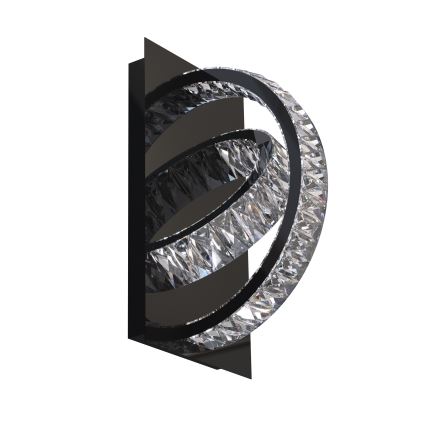 Zuma Line - Aplique de cristal LED regulable LED/18W/230V 2700-6000K negro + control remoto