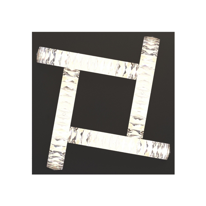 Zuma Line - LED Plafón de cristal regulable LED/23,5W/230V 2700-6000K negro + control remoto
