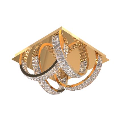 Zuma Line - LED Plafón de cristal regulable LED/23,5W/230V 2700-6000K dorado + control remoto