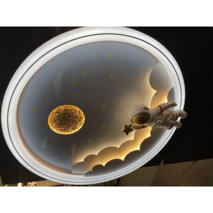 Línea Zuma - Plafón LED regulable para niños LED/42W/230V 3000/5700K astronauta
