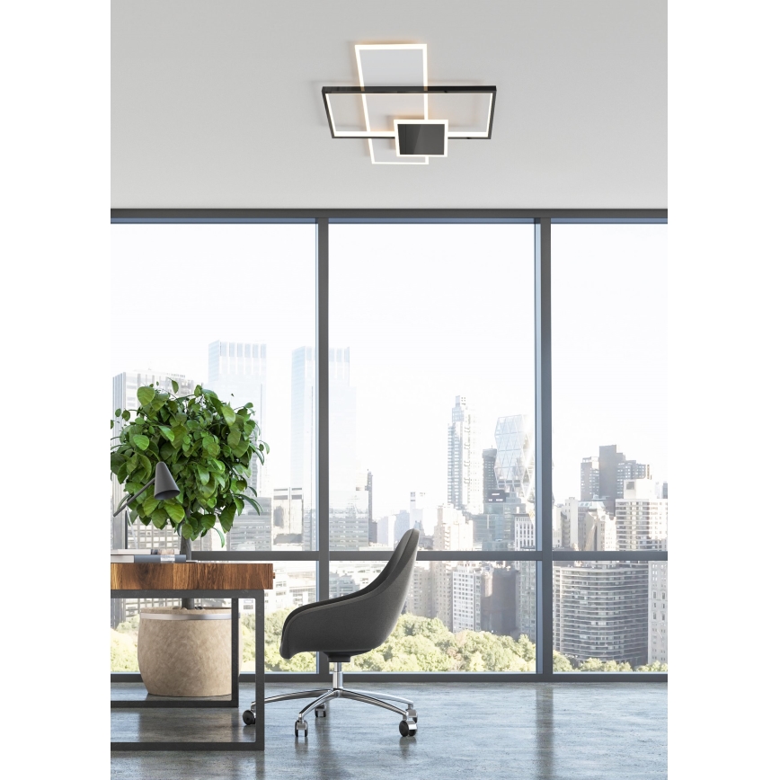 Zuma Line - Plafón LED regulable LED/46W/230V negro