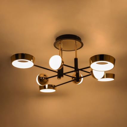 Zuma Line - Plafón LED regulable de montaje en superficie LED/60W/230V dorado/negro