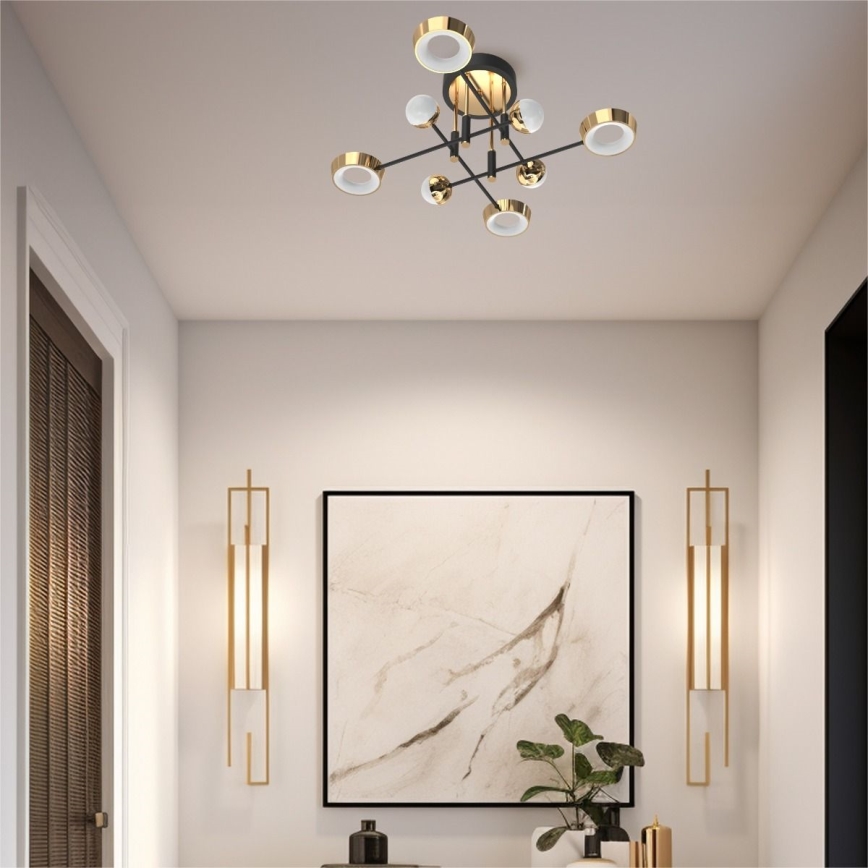 Zuma Line - Plafón LED regulable de montaje en superficie LED/60W/230V dorado/negro