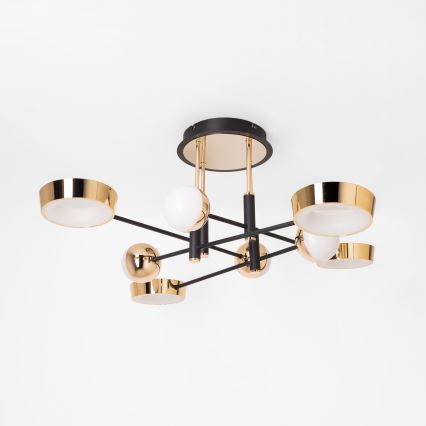 Zuma Line - Plafón LED regulable de montaje en superficie LED/60W/230V dorado/negro