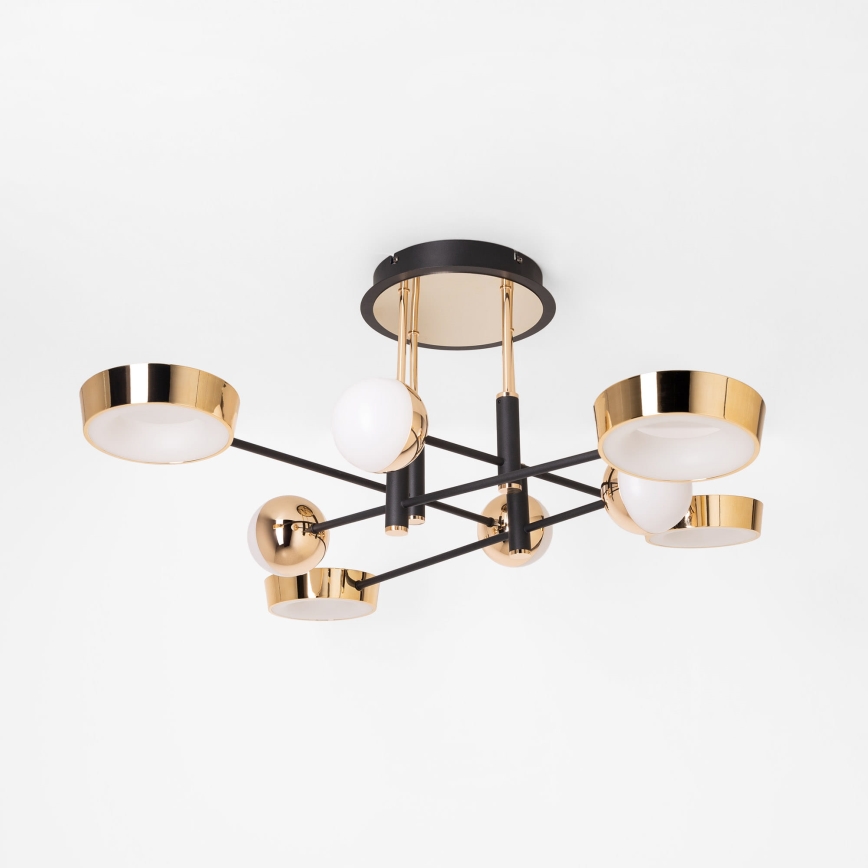 Zuma Line - Plafón LED regulable de montaje en superficie LED/60W/230V dorado/negro