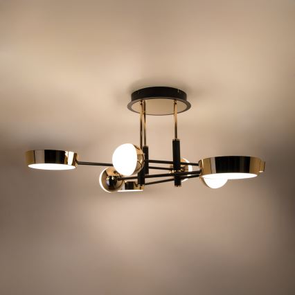 Zuma Line - Plafón LED regulable de montaje en superficie LED/60W/230V dorado/negro