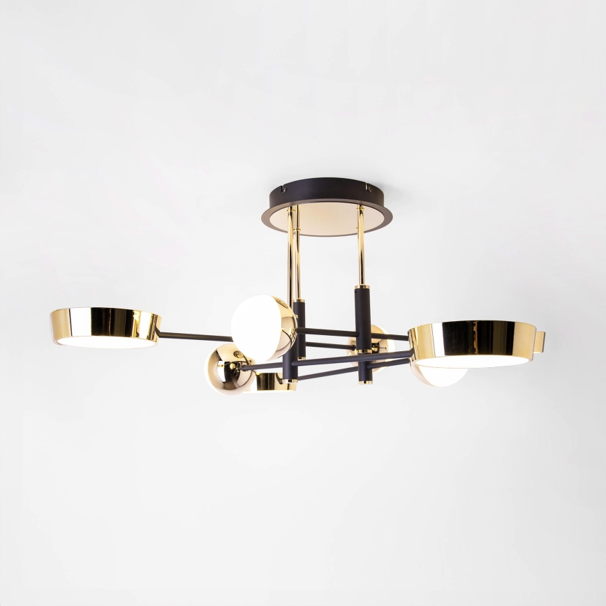 Zuma Line - Plafón LED regulable de montaje en superficie LED/60W/230V dorado/negro