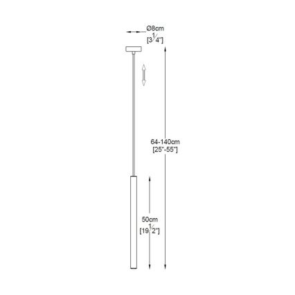 Zuma Line - Lámpara LED colgante LED/5W/230V dorado