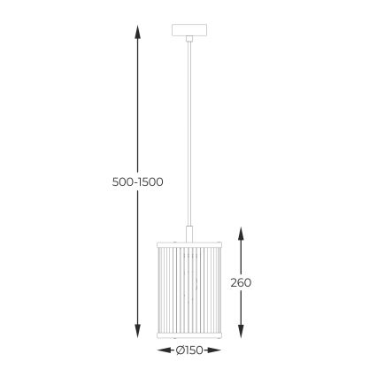 Zuma Line - Lámpara colgante 1xE14/60W/230V negro
