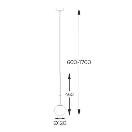 Zuma Line - Lámpara colgante 1xG9/4W/230V dorado