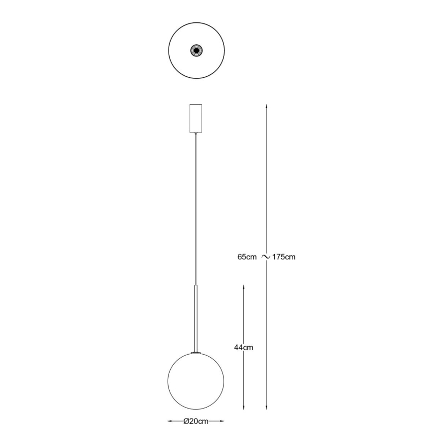 Zuma Line - Lámpara colgante con cable 1xG4/2W/230V dorada
