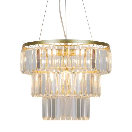 Zuma Line - Araña de cristal 4xE14/40W/230V dorado