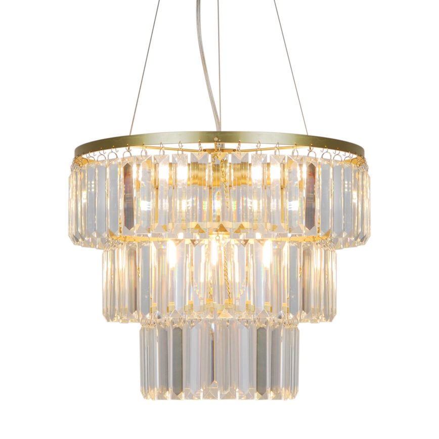 Zuma Line - Araña de cristal 4xE14/40W/230V dorado