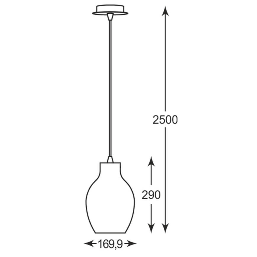 Zuma Line - Lámpara de araña de cable 1xE27/60W/230V