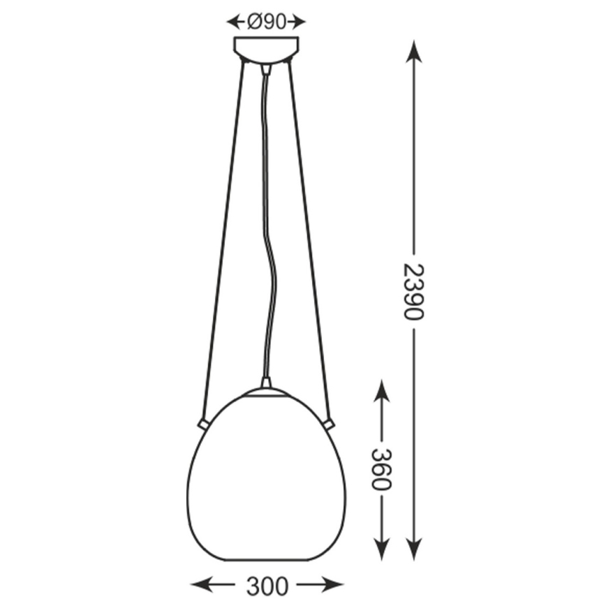 Zuma Line - Lámpara de araña de cable 1xE27/60W/230V
