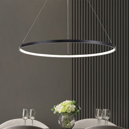 Zuma Line - Lámpara LED colgante LED/40W/230V 3000/4000/6000K diá. 90 cm negro
